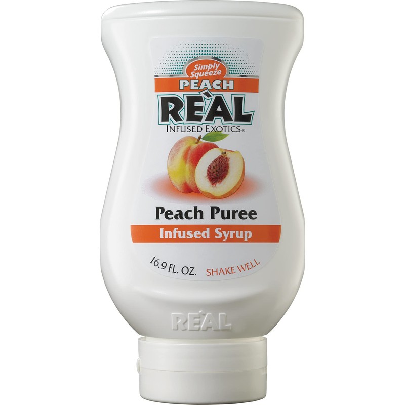 Peach Reàl Infused Exotics, Peach Puree Infused Syrup, 16.9 FL