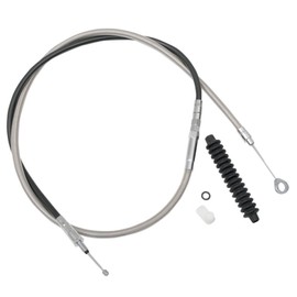 Hill Country Customs Stainless Braided +8" Clutch Cable for 2008-2013 Harley-Davidson Touring models - HC-52-1494