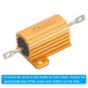 PATIKIL 25W 100 Ohm Aluminum Shell Resistor 2 Pack Aluminum