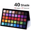 40 Colours Eyeshadow Palette, Colourful Eyeshadow Palette, Matte and Shimmering,