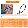 1000Pcs Black Zip Ties 6 Inch Bulk Small Cable Ties