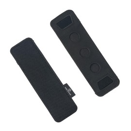 TOPTACPRO Tactical Glow Stick Pouch Chemlight Pen Holder Flashlight Battery Organizer Hook Glow Sticks Panel V2 500D Nylon (Black)