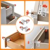 Imbot Drawer Front Installation Clamps， Adjustable Cabinet Drawer Mounting Hardware