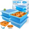 Walfos 2cup Silicone Freezing Tray with Lid - Easy Meal
