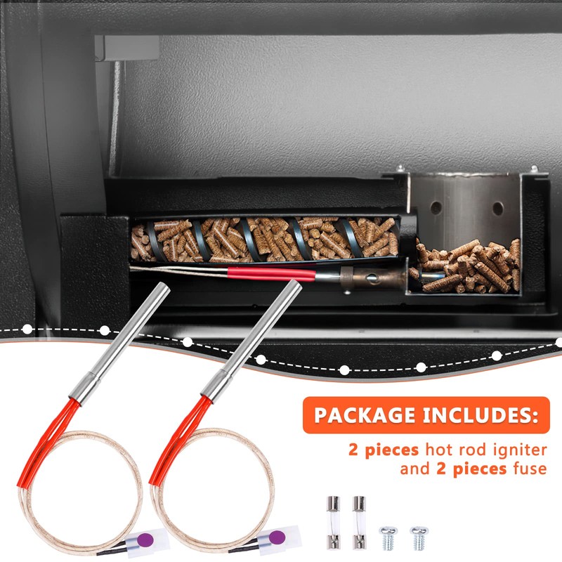 2 Pack Replacement Hot Rod Ignitor Kit for Traeger and