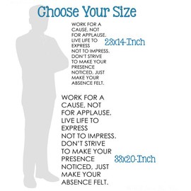 Vinyl Wall Quote Sticker - Work for Cause Not Applause - Quote Wall Decor for Schools - Inspirational Vinyl Wall Art Decals - Die-Cut Vinyl Wall Art for Positivity