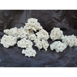 KP Aquatics 45 lbs of  Dry Aragonite Porous Reef Rock for Aquariums, Live Rock