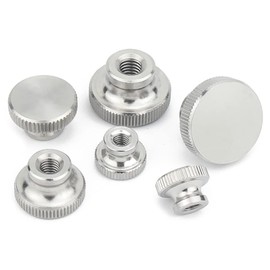 CONPHERON M3 Knurled Nuts Blind Hole Knurled Thumb Nuts 304 Stainless Steel Grip Nuts Knurled Nut with High Head (Pack of 6)