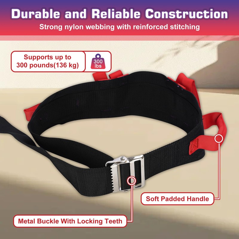 supregear Gait Belt with Handles - Transfer Belts for Seniors,