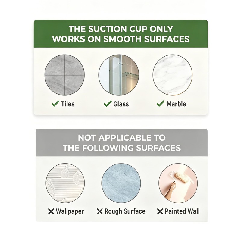 14.6 to 24 Inches No Drill Suction Cup Towel Bar