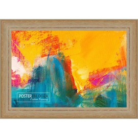 7x5 Traditional Antique Gold Complete Wood Picture Frame with UV Acrylic Plexiglass, Foam Board Backing & Hardware Included - 7x5 Inch Frame