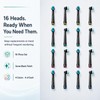 16 Pack Precision Clean Replacement Toothbrush Heads Compatible with Oral