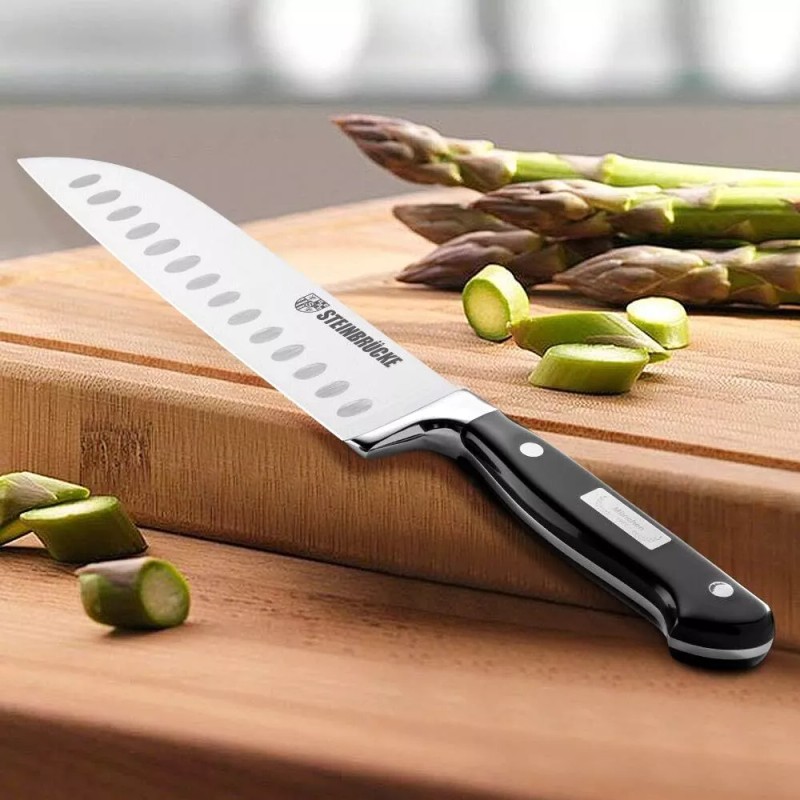 STEINBRÜCKE 7" Kitchen Knife Forged Sharp Blade for Slicing, Dicing,Choppin