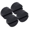4PCS Rubber Jack Lifting Pad Adapter Floor Round Slotted Frame