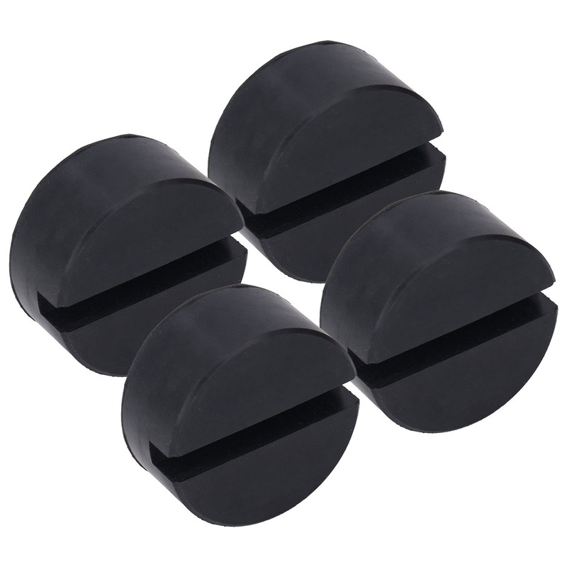 4PCS Rubber Jack Lifting Pad Adapter Floor Round Slotted Frame