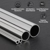 KWOKWEI 2PCS 300mm Stainless Steel Round Tubing, 1” OD, 7/8”
