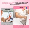 MelodySusie Nail Arm Rest, Portable Manicure Hand Rest, Professional PU