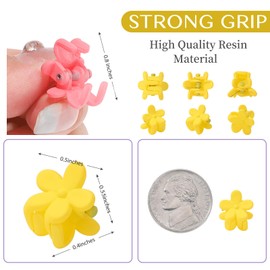 choicbaby 80PCS Baby Hair Clips for Girls 16 Different Variety of Colors Cute Baby Hair Accessories Mini Flower Hair Clip for Infant Fine Hair