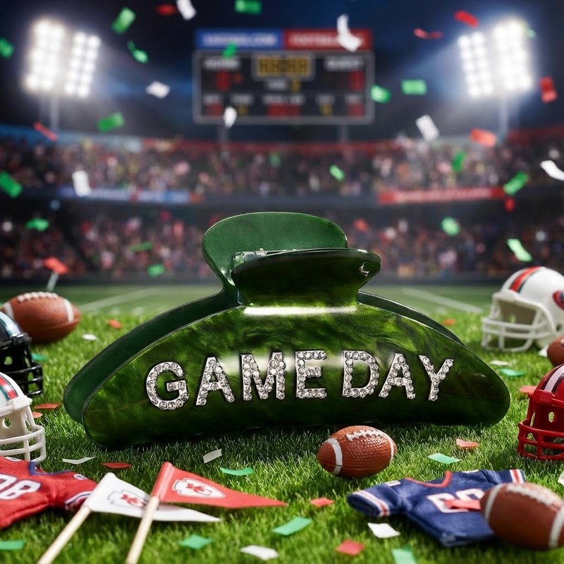 GLORIG Game Day Hair Clips for Women Modern large Sport