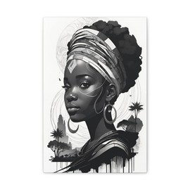 My Black is Beautiful Decor - D.Marie Collection - size: 12" x 18", depth: 1.25"