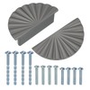 YELARXI Half Moon Cabinet Pulls Zinc Alloy Drawer Pulls Cabinet
