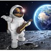 BRUBAKER Decorative Astronaut Guitarist - 17 cm Spaceman Space Figure