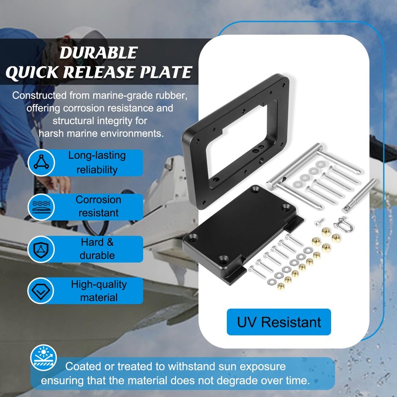 010-12832-61 Quick Release Bracket Plate Mount Replacement for Garmin Force
