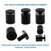KENSHIRE 12PCS 25x25mm Aluminum Solid Standoff Wall mounts Sign Support