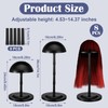 Adjustable Wig Stand,4.33" to 14.17" Wigs Head Holders Portable Plastic