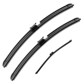 EMITHSUN® 26"+19"+14" Sprayer Wiper Blades Automotive Front Rear Windshield Wipers Replacement for Volvo XC60 2018-2022,Not Heated Easy DIY Install (Set of 3)