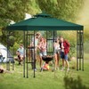 10x10 Canopy Replacement top Double Tiered Polyester Replacement Canopy for