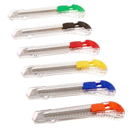 6 Pack Universal Utility Razor Blade Knives for Home and Office