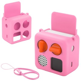Protective Cover Carrying Silicone Case Compatible with Yoto Mini Audio Player (2024 Edition) (Pink)