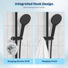 Hibbent Universal Adjustable Shower Holder with Hook - Fits 19-23.5mm