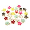 Honbay 24 colgantes de flores esmaltadas para hacer joyas o