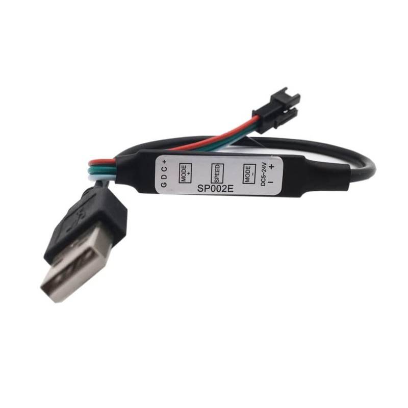 Vrabocry 3Key Mini USB SP002E Controller for WS2811 WS2812B SK6812RGB(NOT