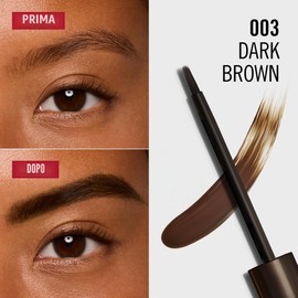 Rimmel Wonder'Bond Brow Filler Peel-Off Tint, Tintura Sopracciglia Peel-Off, No Sbavature, Lunga Tenuta, Formula Waterproof con Biotina, 7.7 ml, 003 DARK BROWN