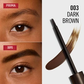 Rimmel Wonder'Bond Brow Filler Peel-Off Tint, Tintura Sopracciglia Peel-Off, No Sbavature, Lunga Tenuta, Formula Waterproof con Biotina, 7.7 ml, 003 DARK BROWN