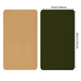 8 Pieces Nylon Repair Patch Self-Adhesive Waterproof Lightweight Repair Patch for Clothing Down Jacket Tent Cloth Bag(Dark Blue, Dark Gray, Khaki, Army Green)
