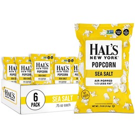 Hal's New York Popcorn, Sea Salt, 2.125 Oz (Pack of 6)
