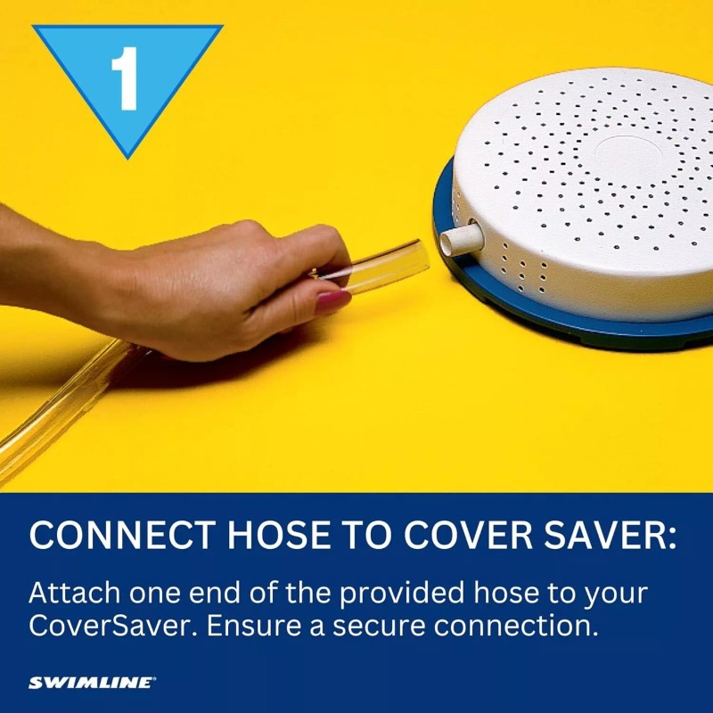SWIMLINE HYDROTOOLS Submersible Pool Cover Saver Water Siphon Pump Automatic