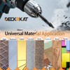 DECKRKAT 6-Piece Black Masonry Drill Bit Set for Concrete, Brick,