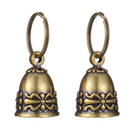 2 Pcs Cat Bells for Collar Copper Collar-Bells for Small Pets 0.7 inch Brass Cat Collar Charms Retro Craft Bells Anti-Lost ID Tags for Kitten Puppy Outdoors