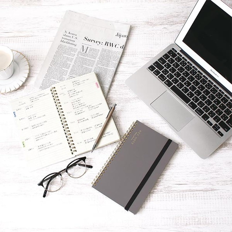 Lab Clip Notebook A5 Slim Meat Planner Keynote Ecru MTNT02-EC