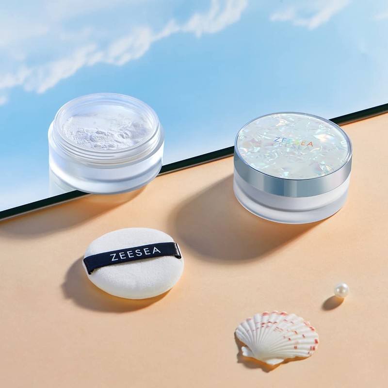ZEESEA Featherlight Loose Powder, Increases Transparency, Reduces Glare, Waterproof, Prevents