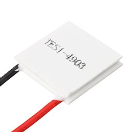 ExcLent Tes1-4903 20 x 20 x 3.6 mm 5 V 3 A Thermoelectric Cooler Semiconductor Refrigeration Film Heatsink Peltier Plate Module