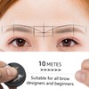 4Pcs Eyebrow Shaping Thread - Pre-Inked Brow Mapping String White