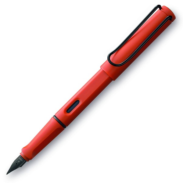 LAMY L41TE-EF Fountain Pen, EF Fine Point, Safari First, Terra Red, Dual Use, Limited Edition