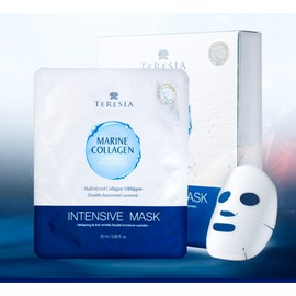 Tercia [1+1] Total 20 sheets Highly functional soothing moisturizing elasticity whitening intensive marine collagen mask pack / [1+1]총20매 고기능성 진정 보습 탄력 미백 인텐시브 마린 콜라겐마스크팩