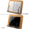 Leggio in legno, bookstand bambù, Lettura Supporto Notebook e ricettario